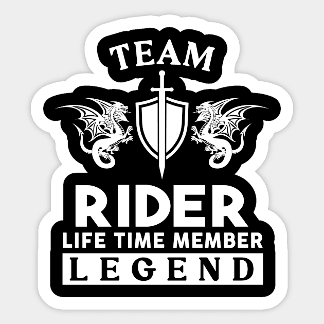 Rider Name T Shirt - Rider Life Time Member Legend Gift Item Tee Sticker by unendurableslemp118